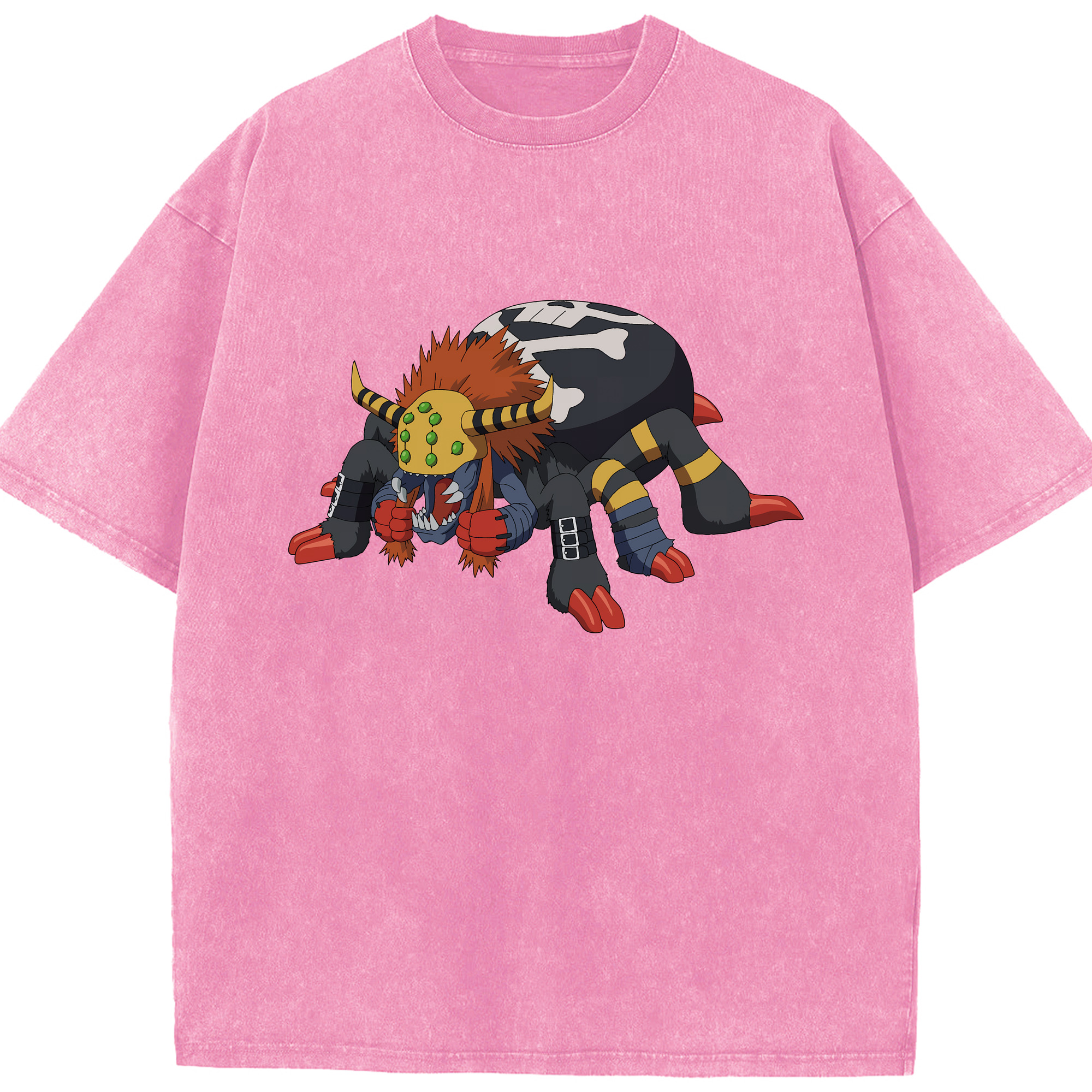 （画像用） Digimon デジタルモンスター/デジモン 綿100% ヴィンテージ風 半袖Tシャツ（フロントプリント）